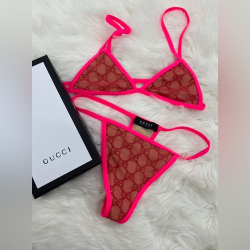 Gucci Neon Pink and Red Set